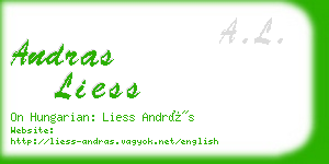 andras liess business card